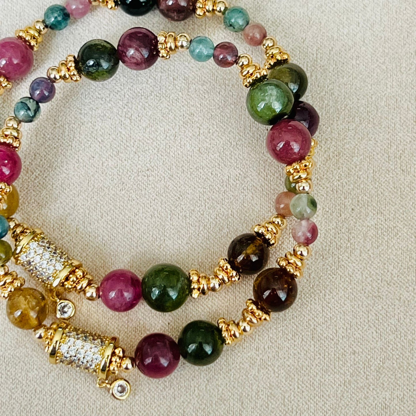 Rainbow Tourmaline Bracelet