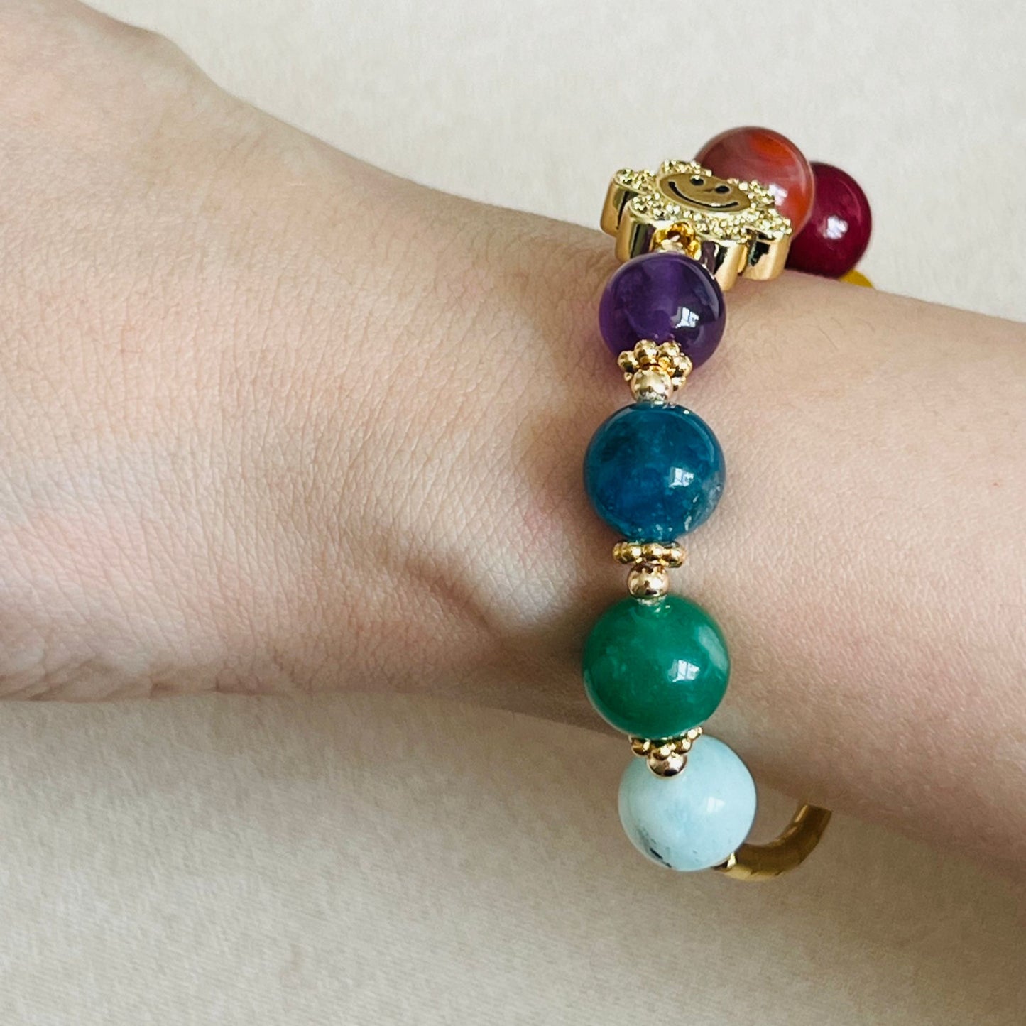 Smile! Rainbow Flower Diadem Bracelet