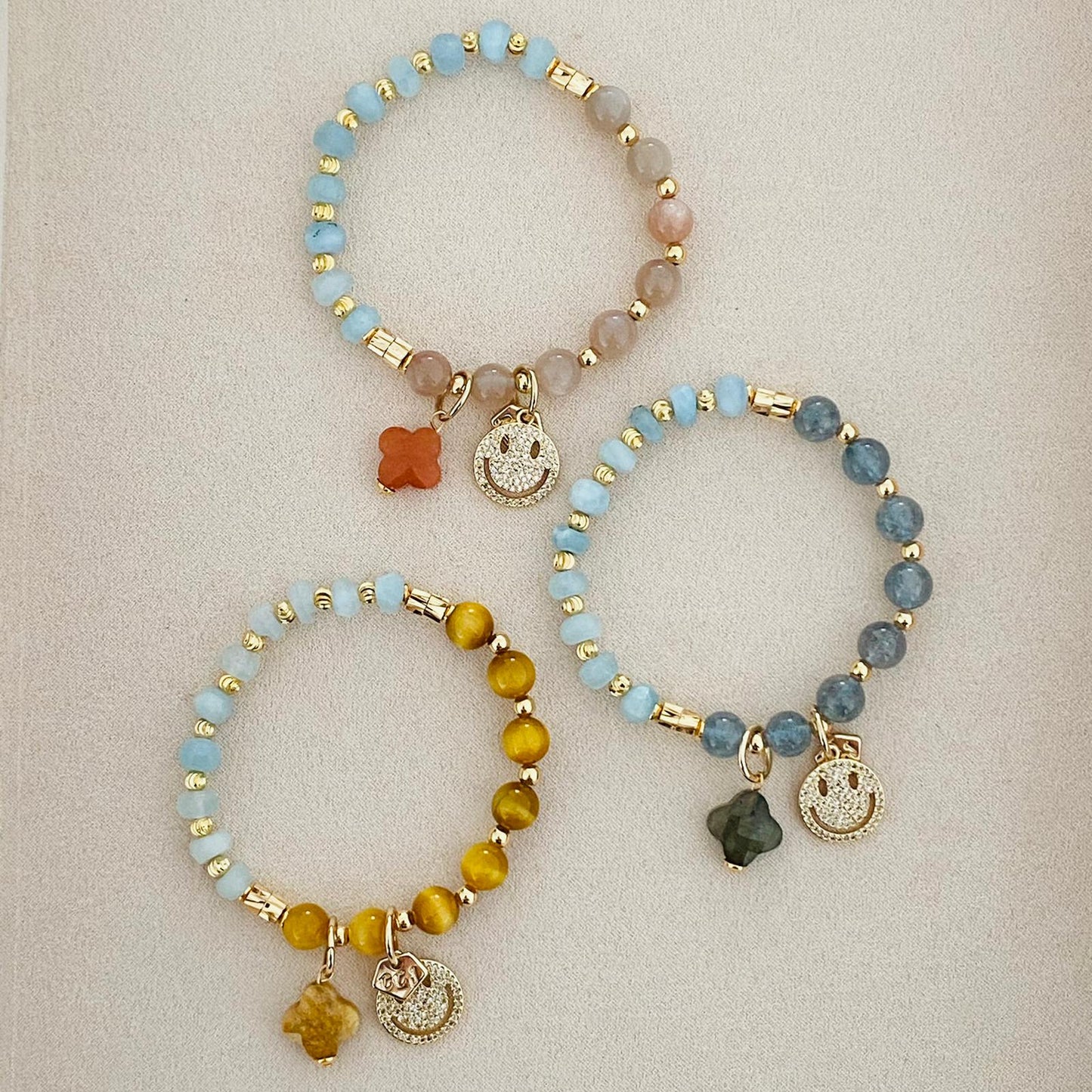 Aquamarine & Citrine Bracelet