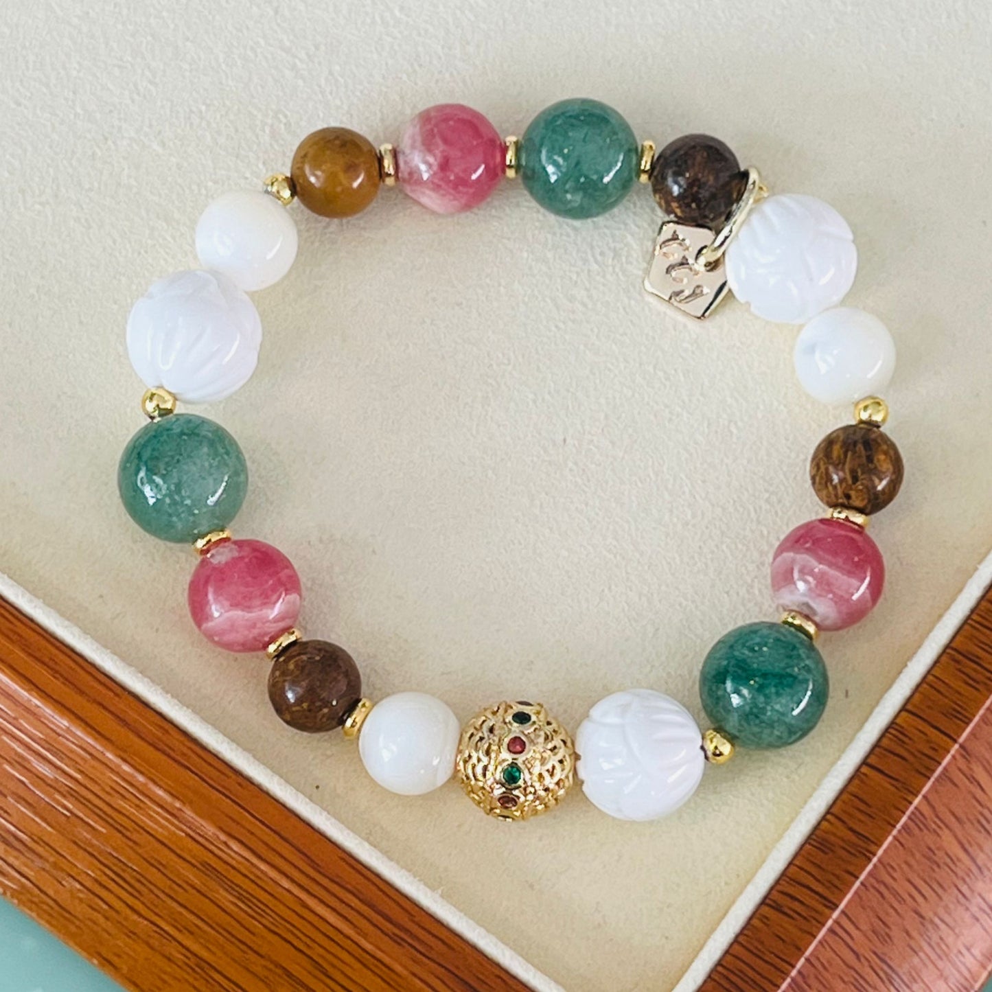 Cactus Rhodochrosite Bracelet