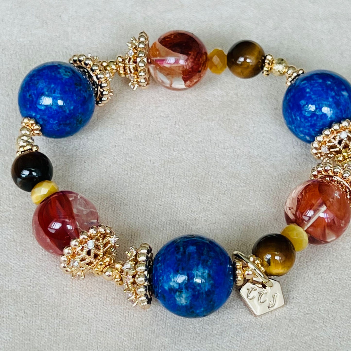 Lapis Lazuli & Tigereye Bracelet