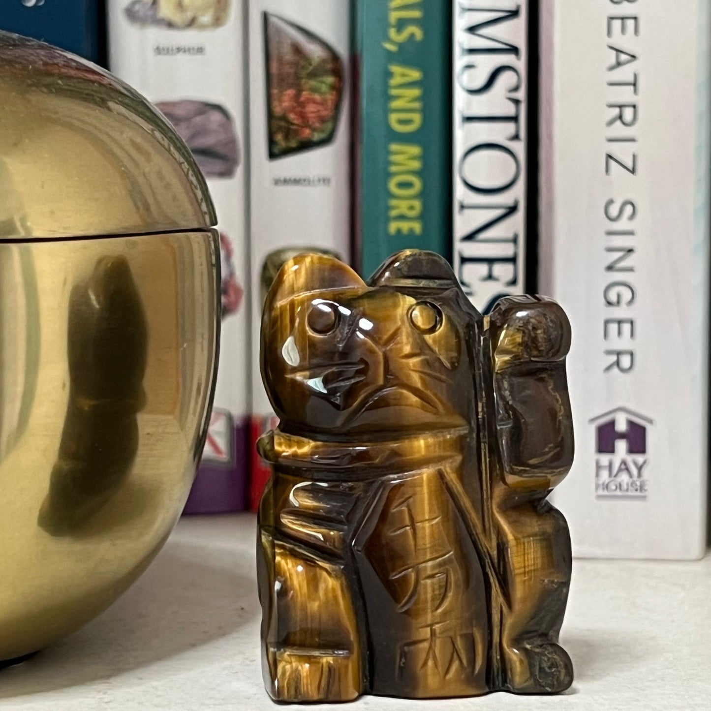 Tigereye Lucky Cat