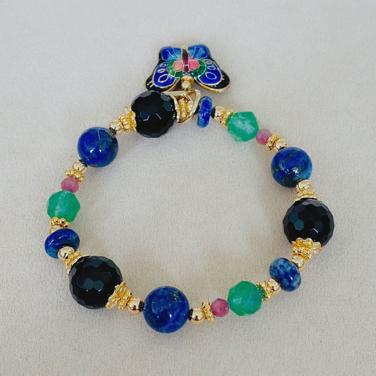 Onyx Butterfly Bracelet