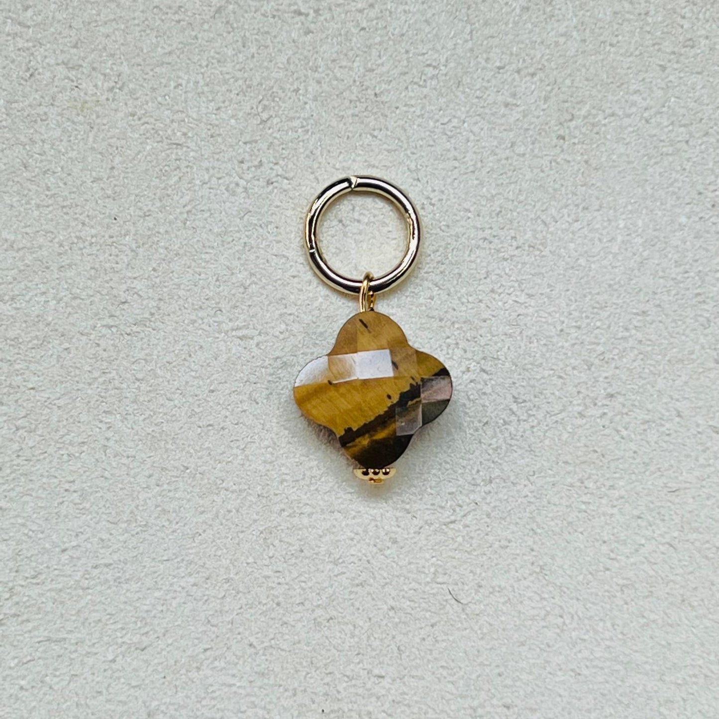 Golden Tigereye Clover Pendant