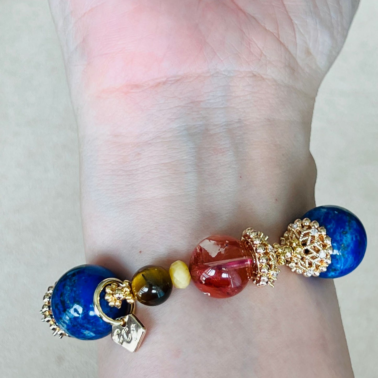 Lapis Lazuli & Tigereye Bracelet