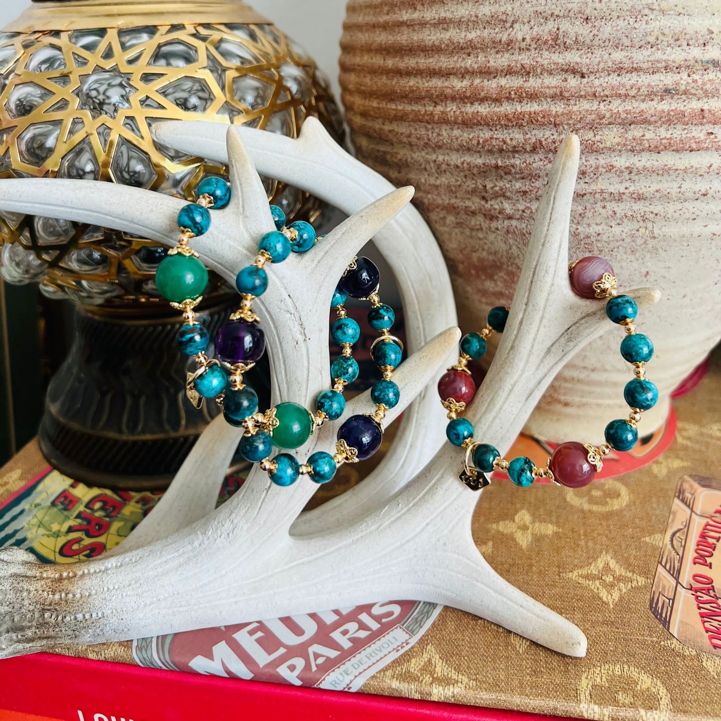 Baby Turquoise & Agate Bracelet