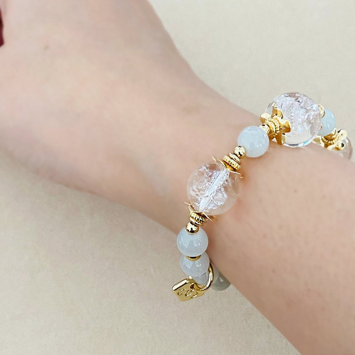 Jade & Himalayan Quartz Bracelet