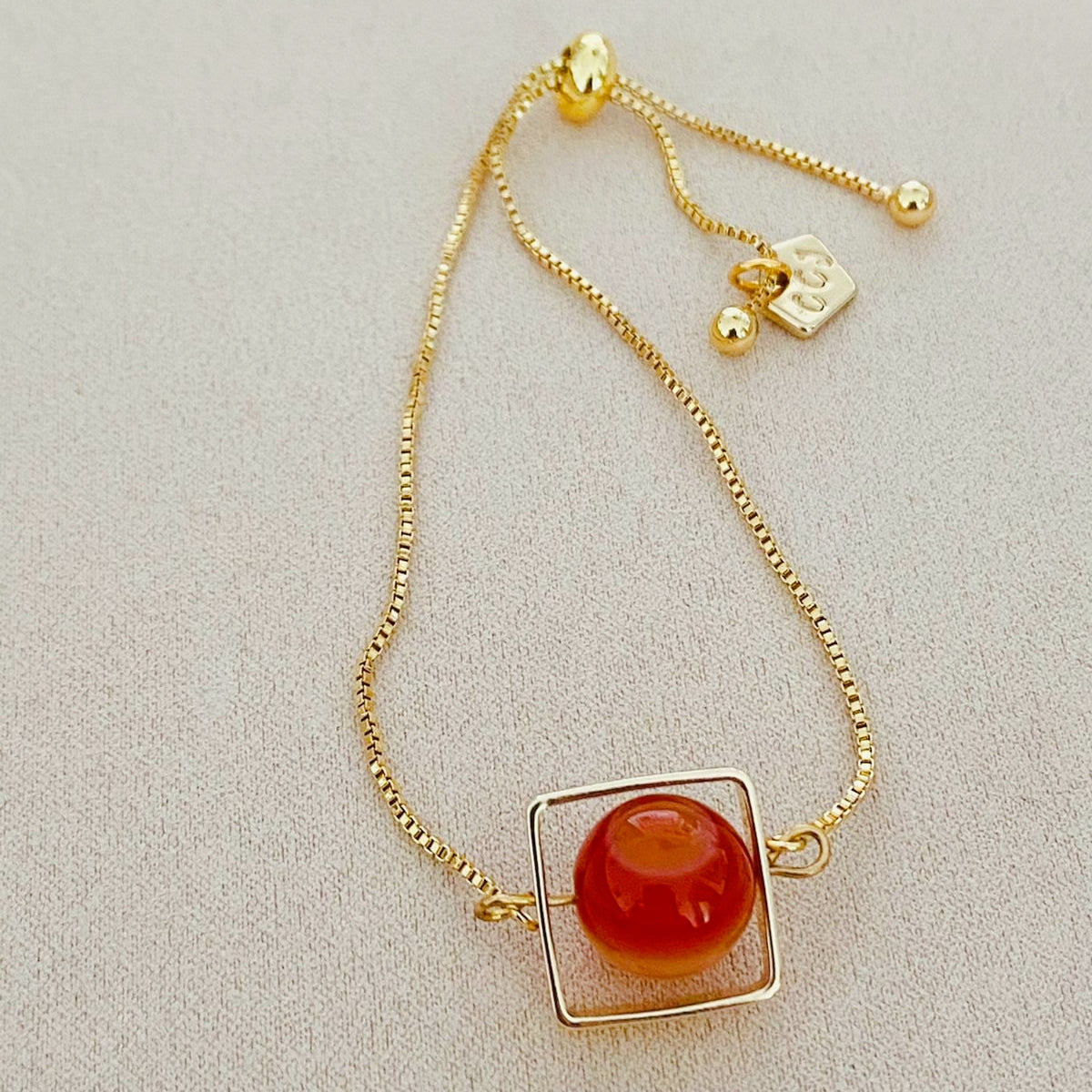Carnelian La Forma Square Bracelet