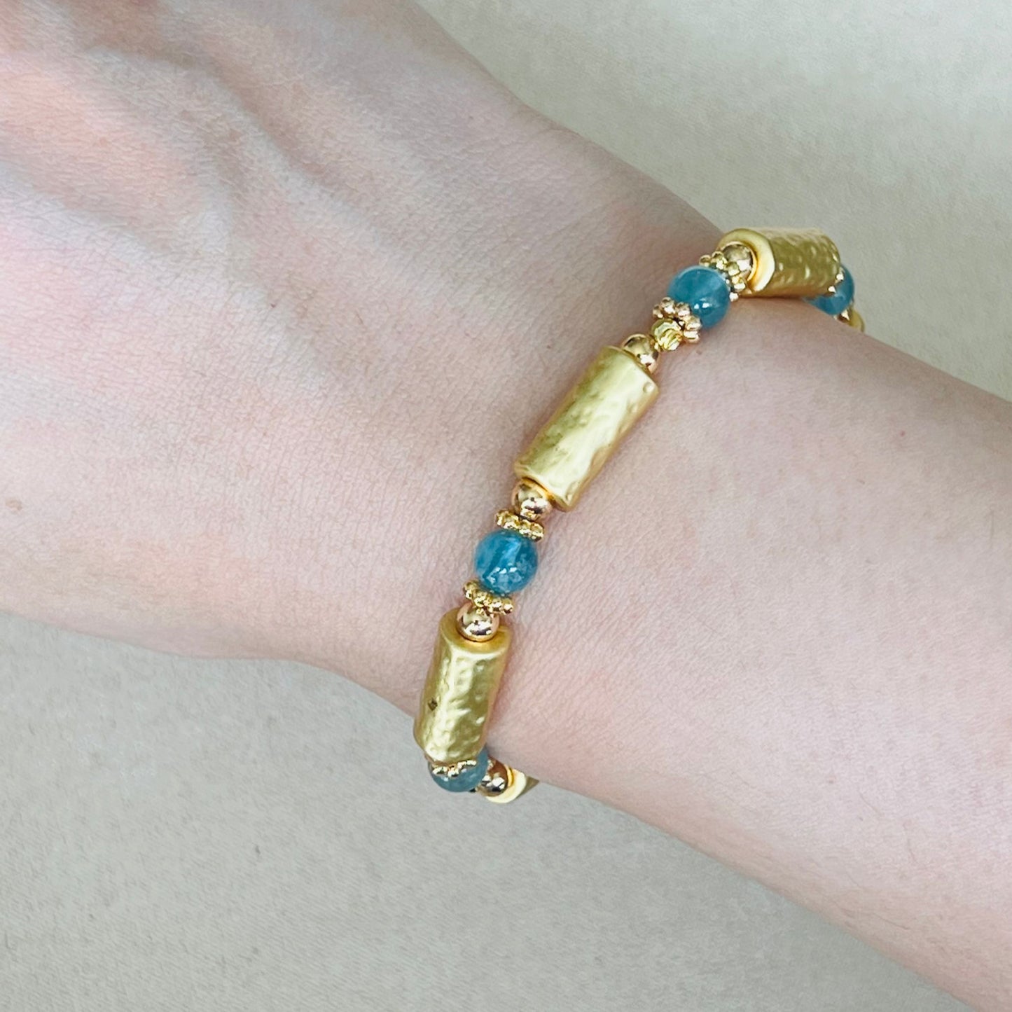 Lucky 6 Aquamarine Bracelet