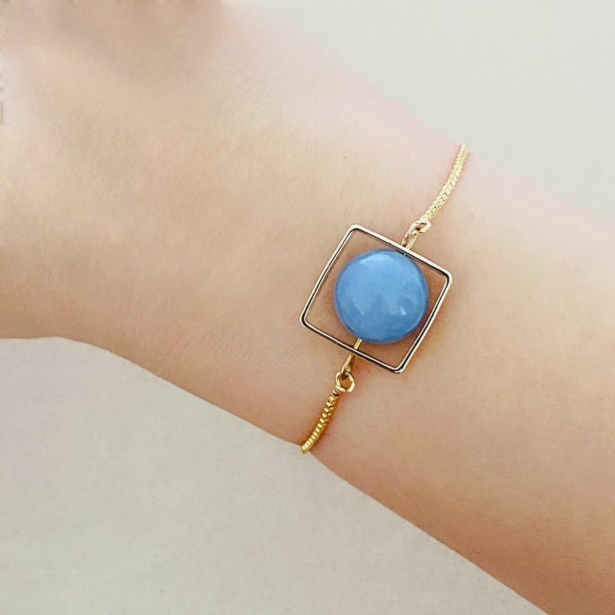 Angelite La Forma Square Bracelet