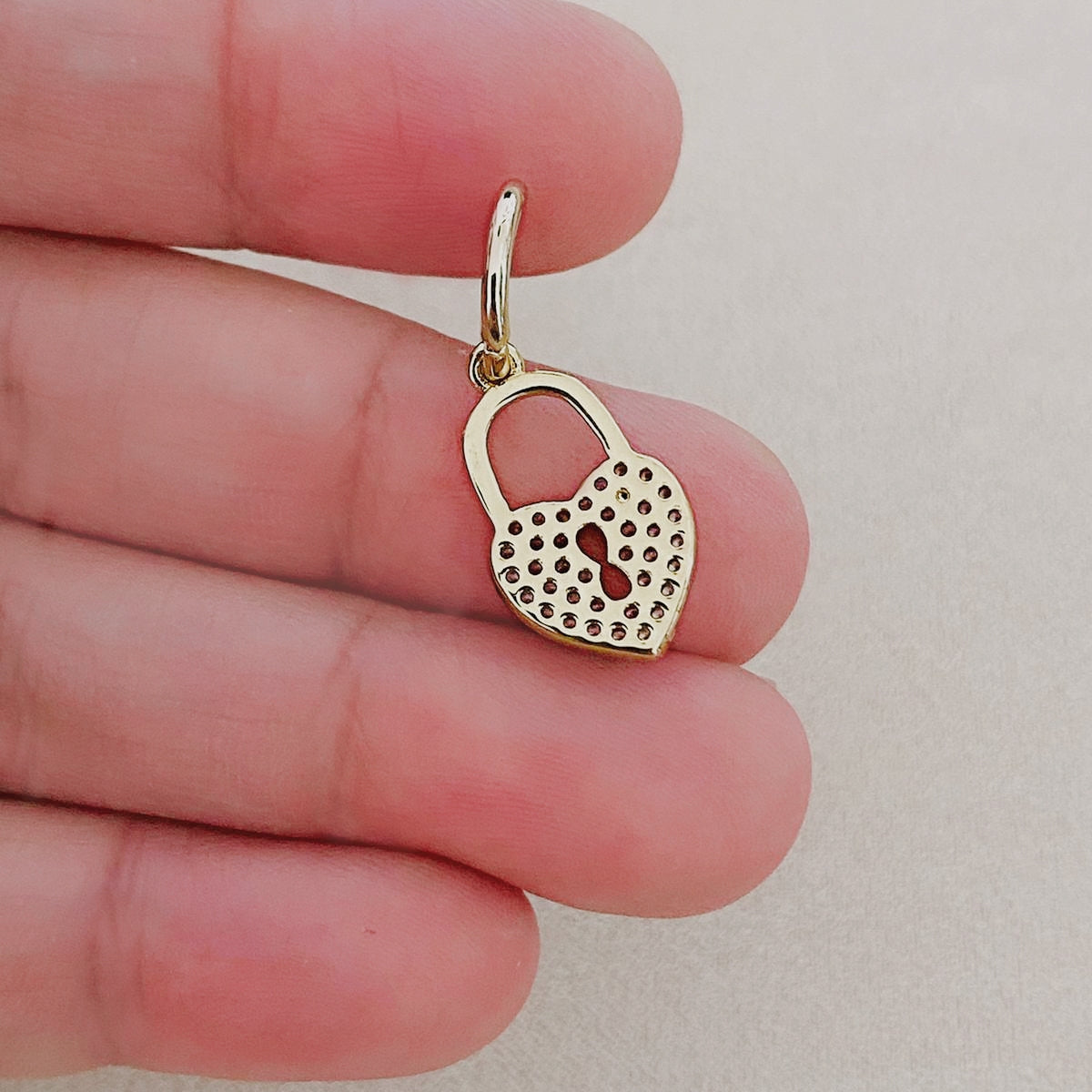 Glitter Locket Charm