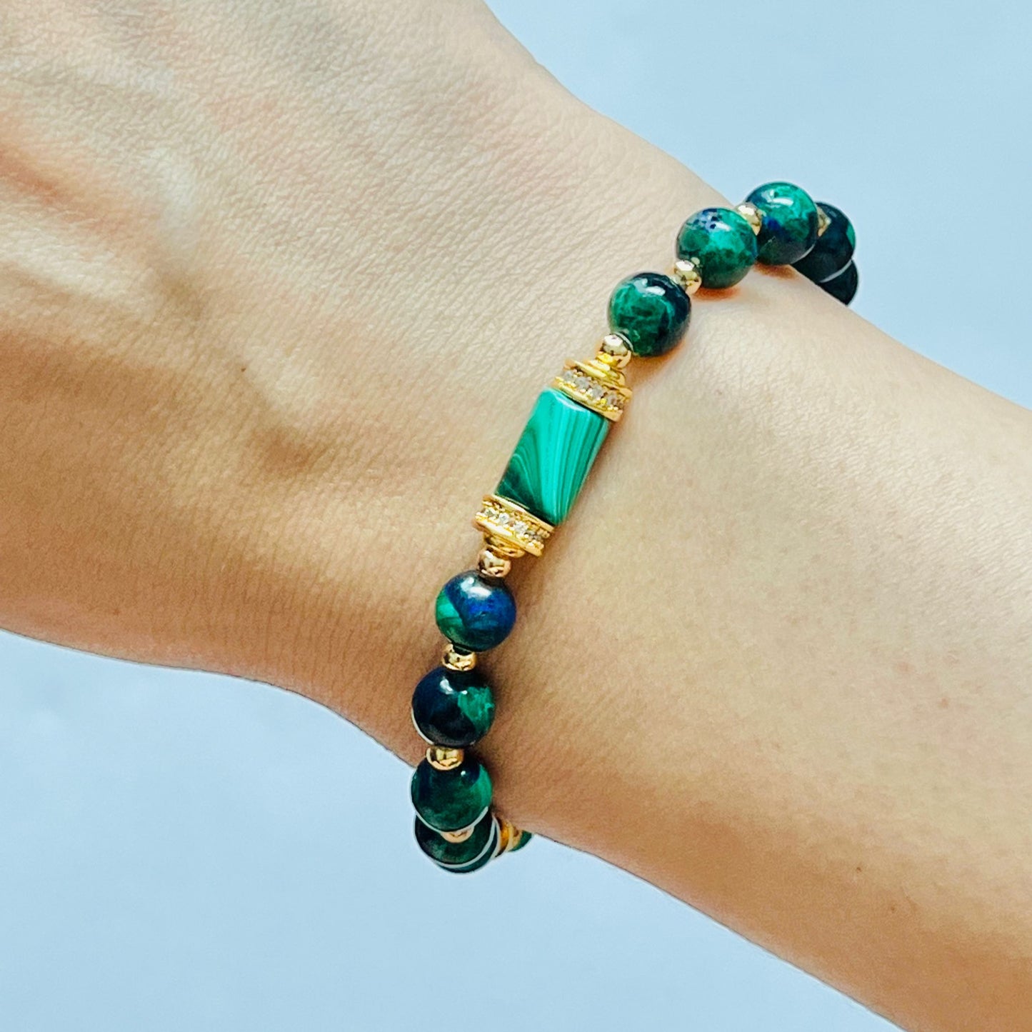 Baby Azurmalachite & Malachite Bracelet