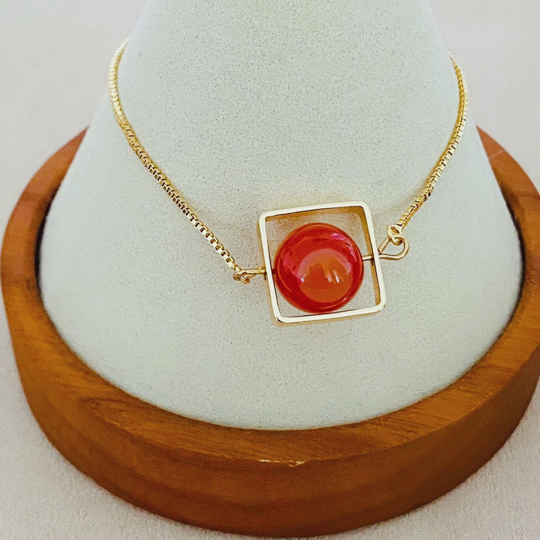 Carnelian La Forma Square Bracelet