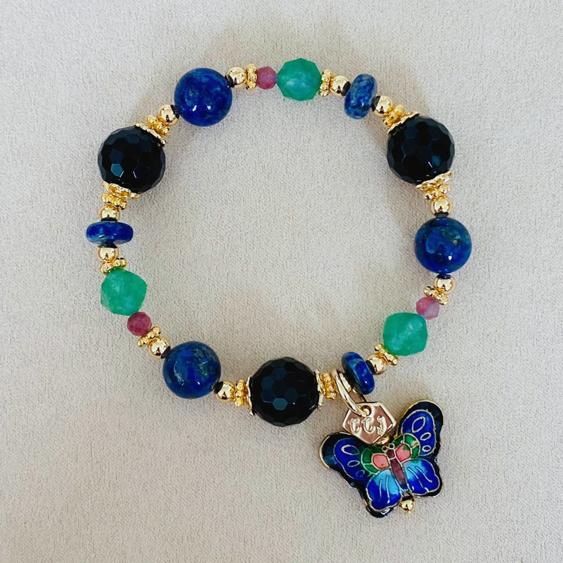 Onyx Butterfly Bracelet