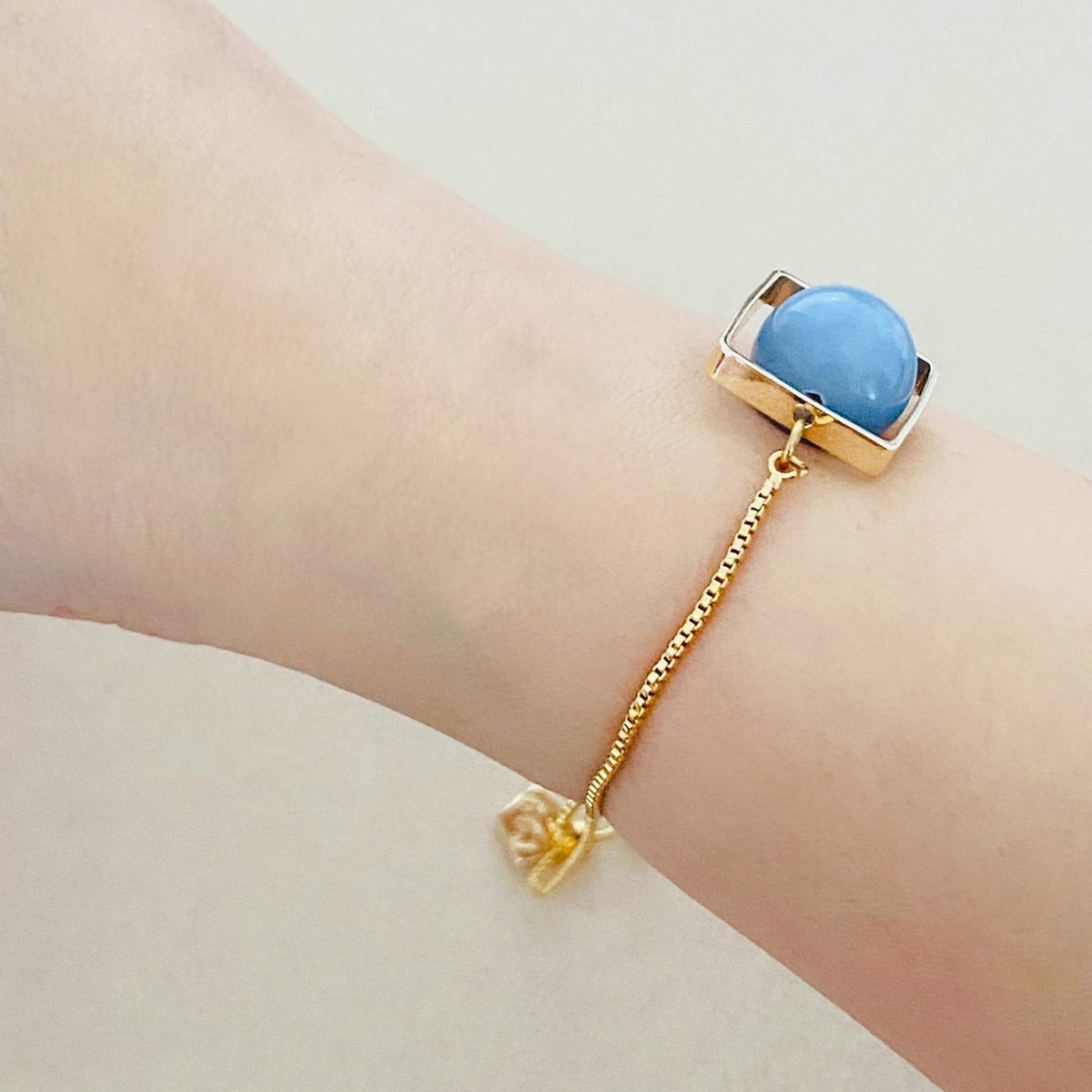 Angelite La Forma Square Bracelet