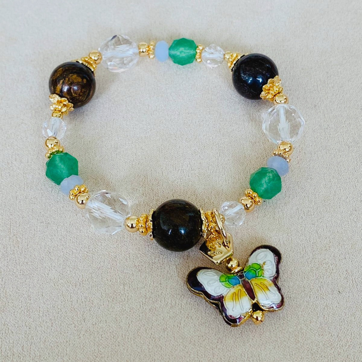 Bronzite Butterfly Bracelet