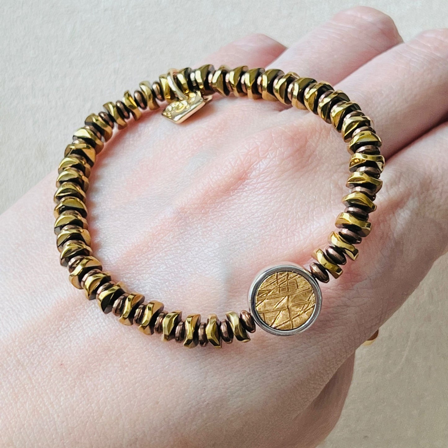 Golden Meteorite Bracelet