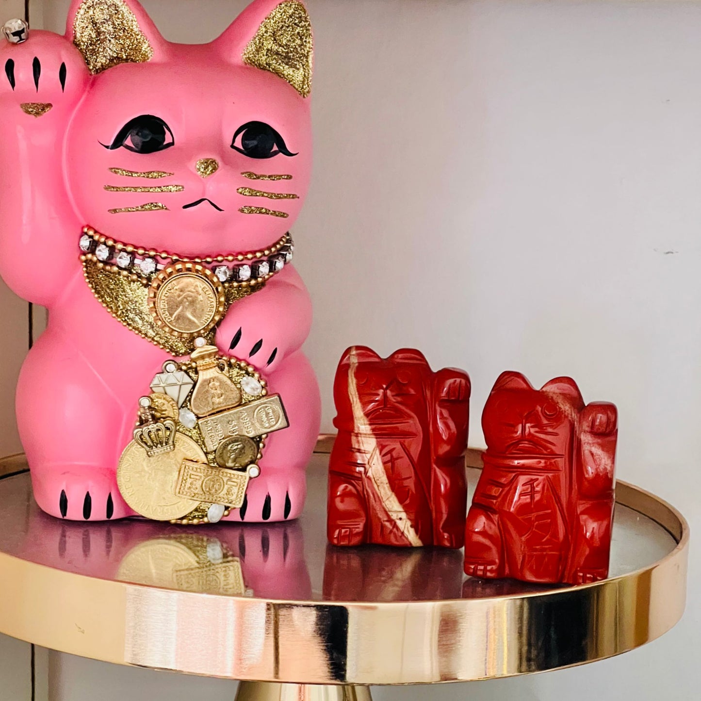 Red Jasper Lucky Cat