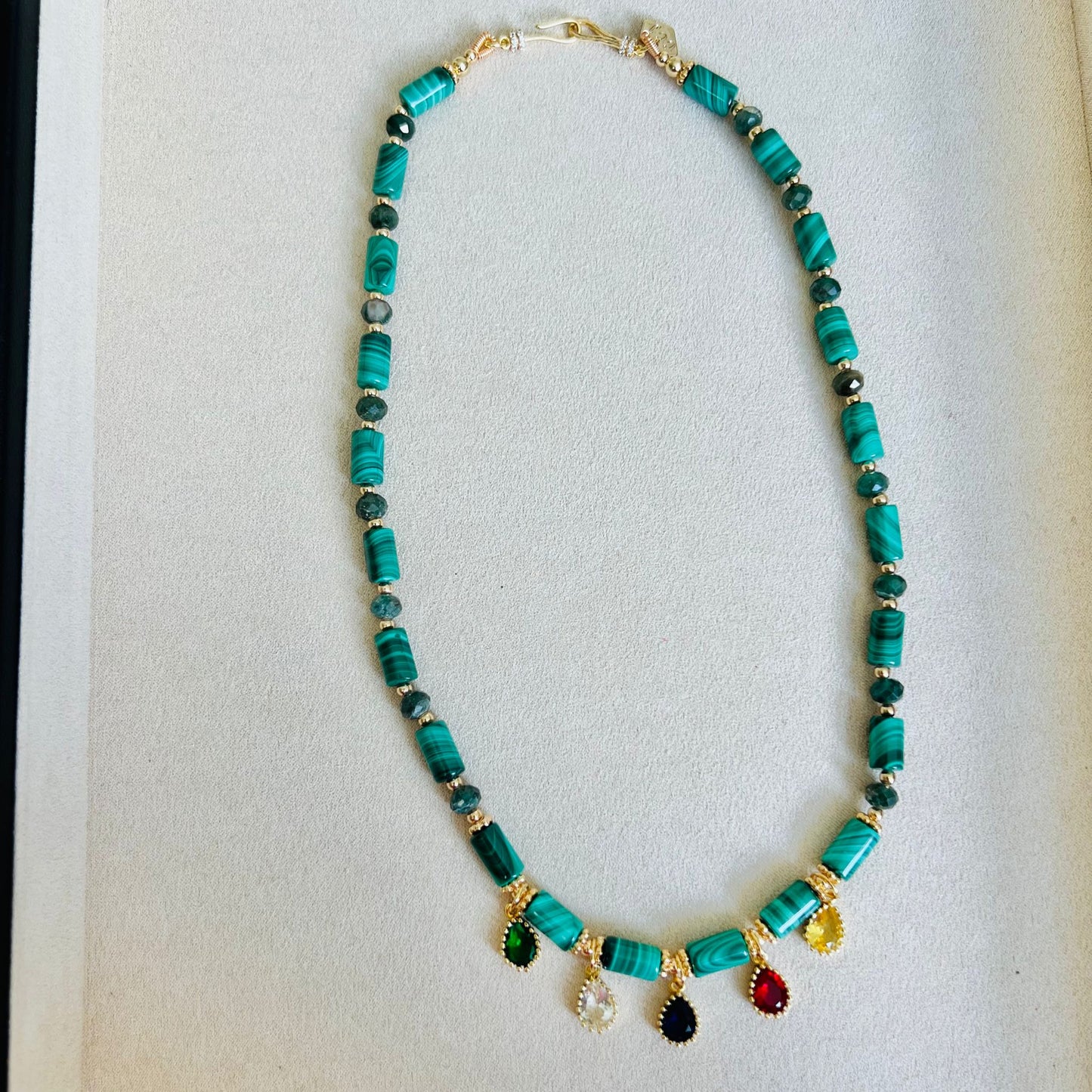 Malachite & Green Apatite Necklace