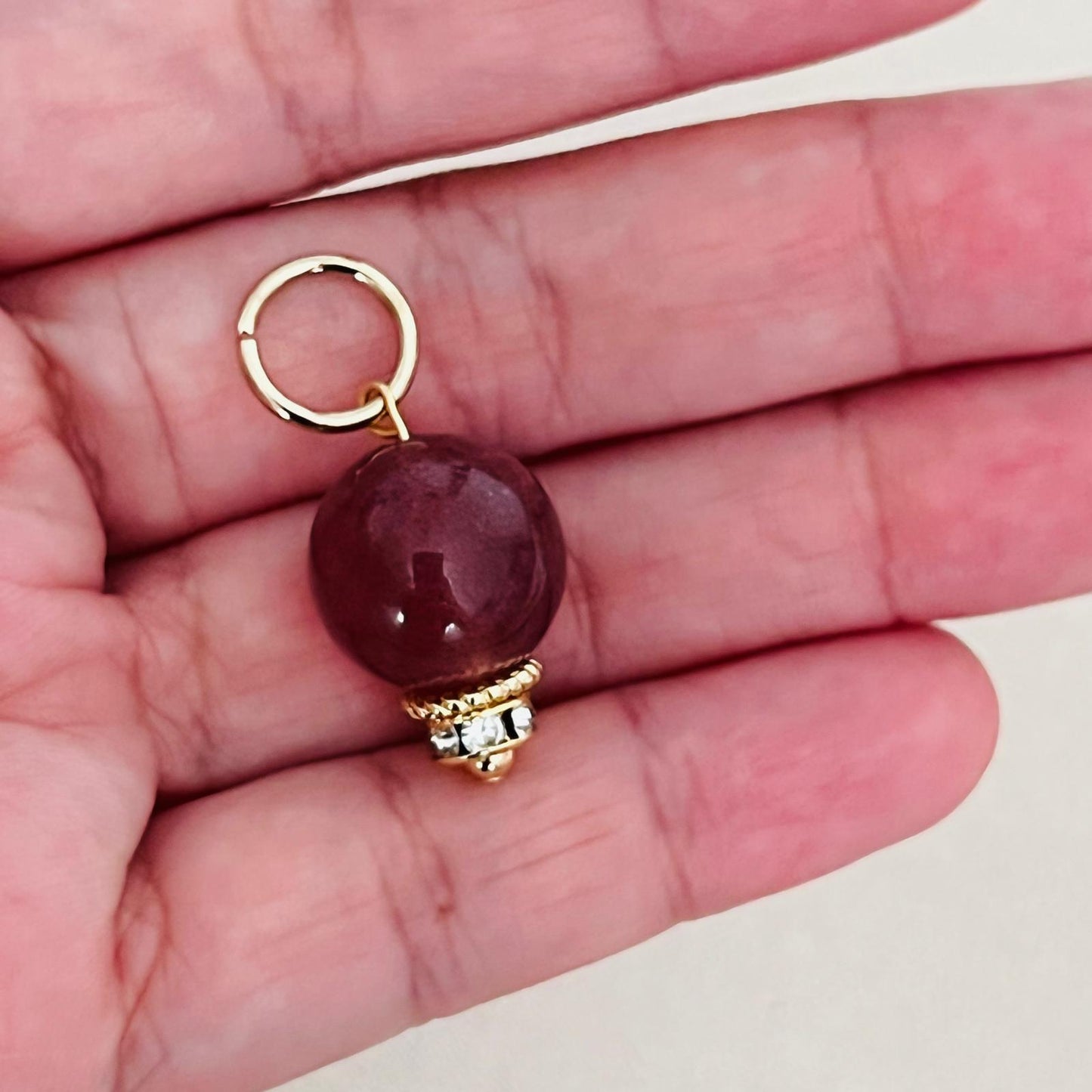 Red Strawberry Quartz Pendant