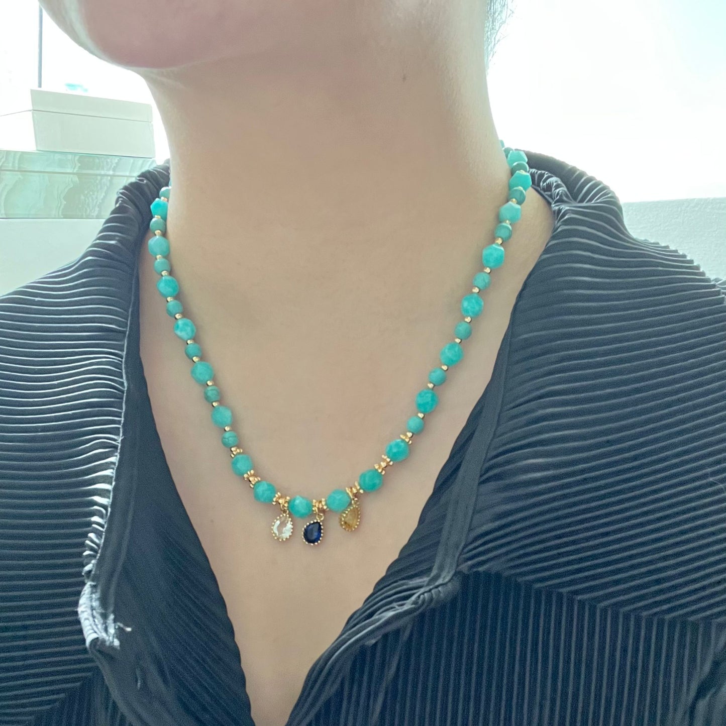 Amazonite & Turquoise Necklace