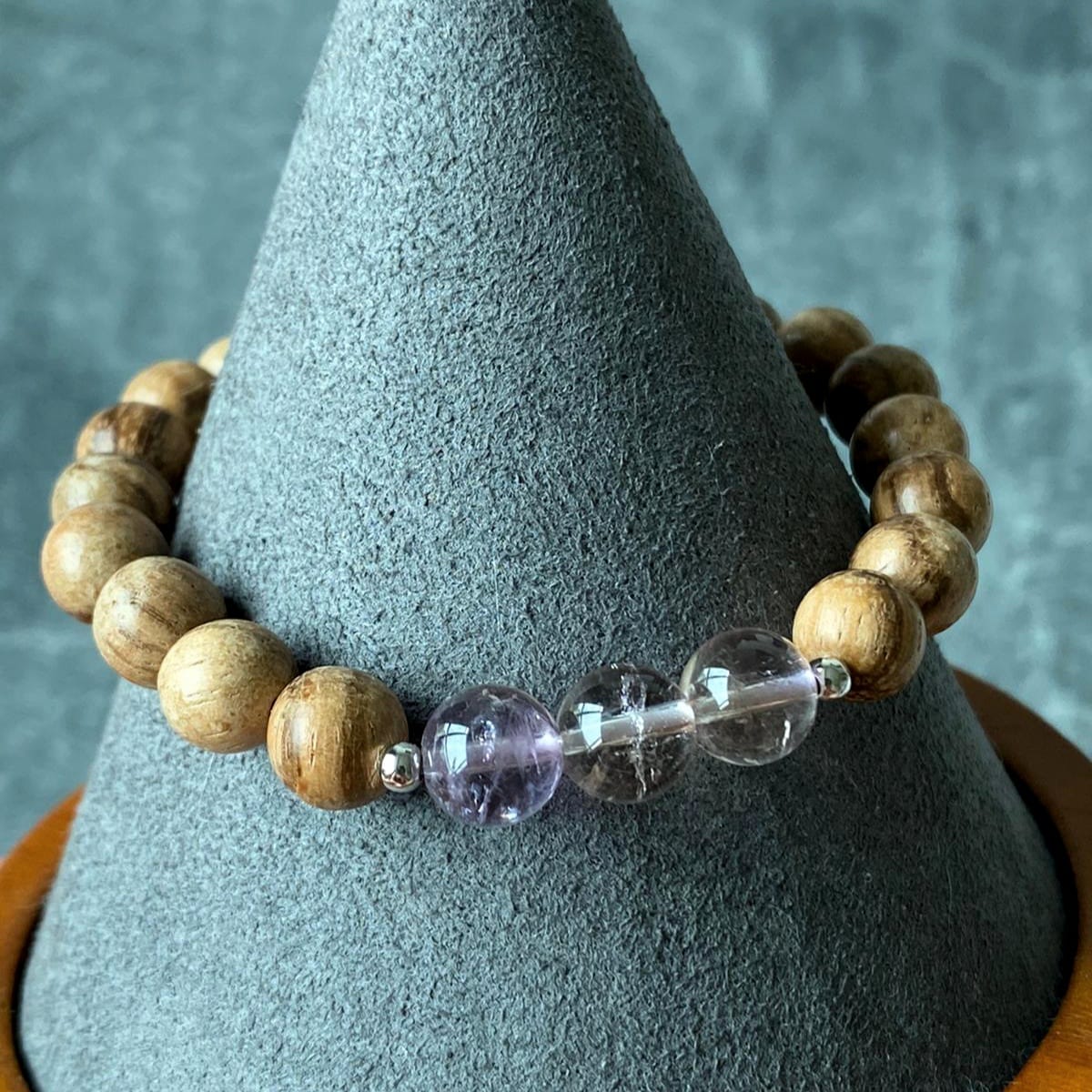 Ametrine & Agarwood Men Bracelet