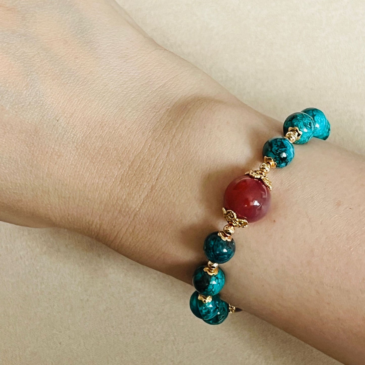 Baby Turquoise & Agate Bracelet