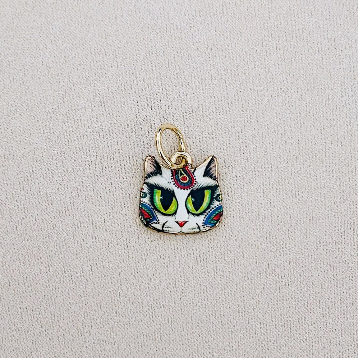 Tribal Kitty Charm