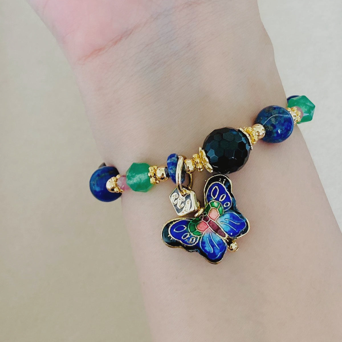 Onyx Butterfly Bracelet