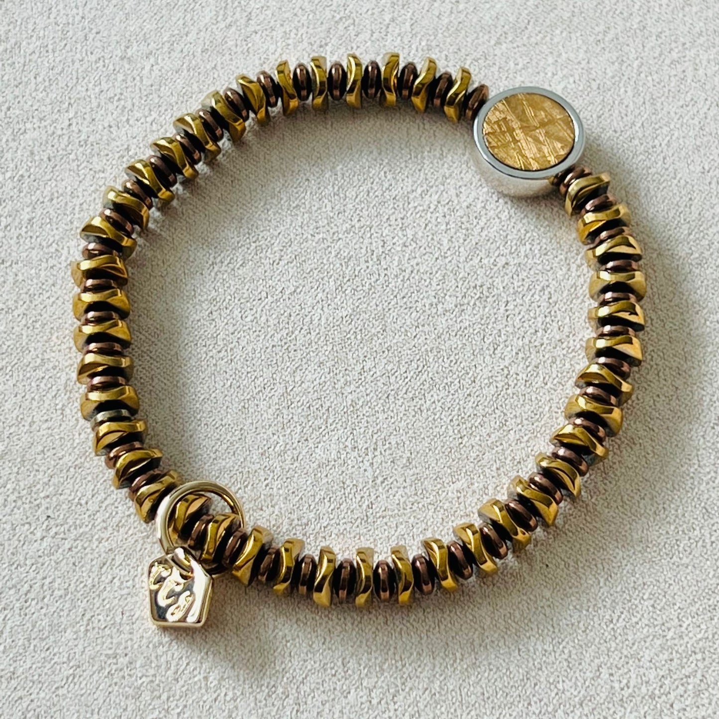 Golden Meteorite Bracelet