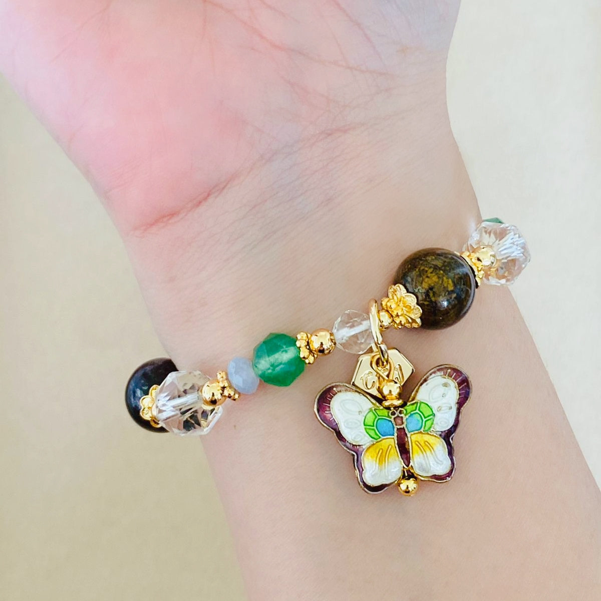 Bronzite Butterfly Bracelet