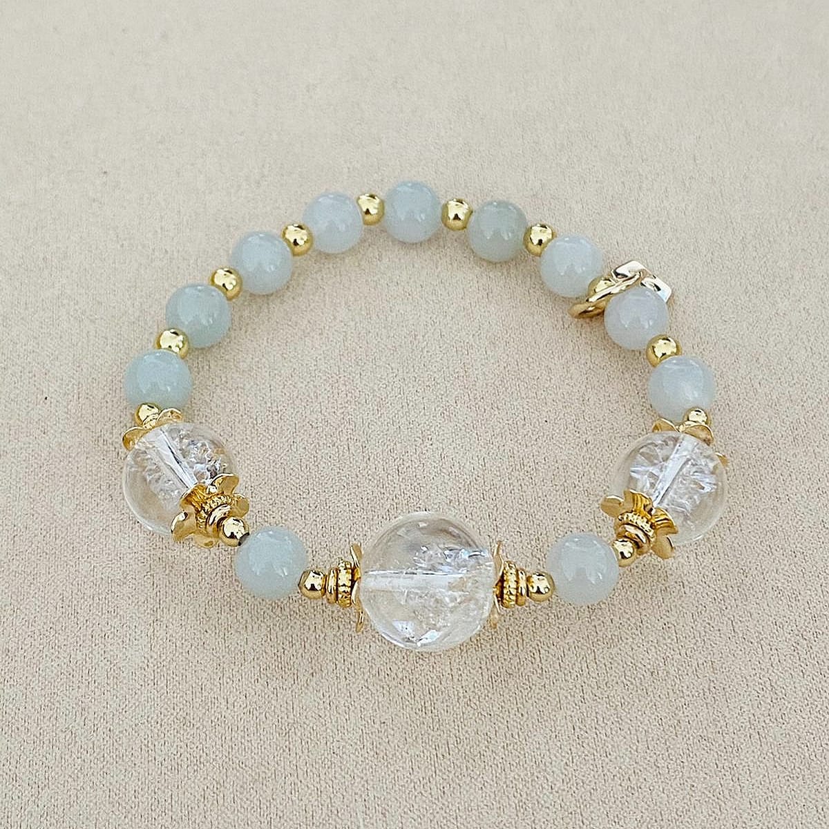 Jade & Himalayan Quartz Bracelet