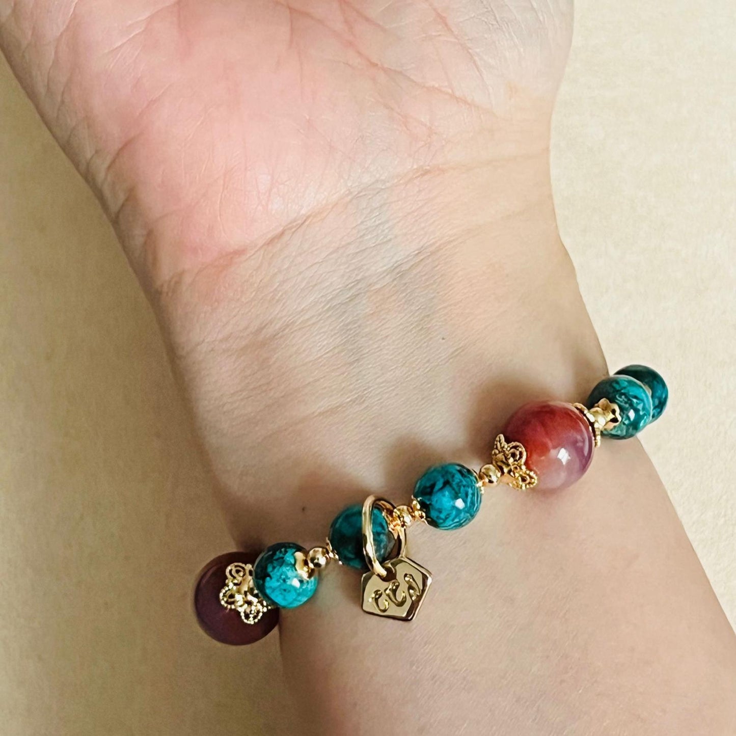 Baby Turquoise & Agate Bracelet