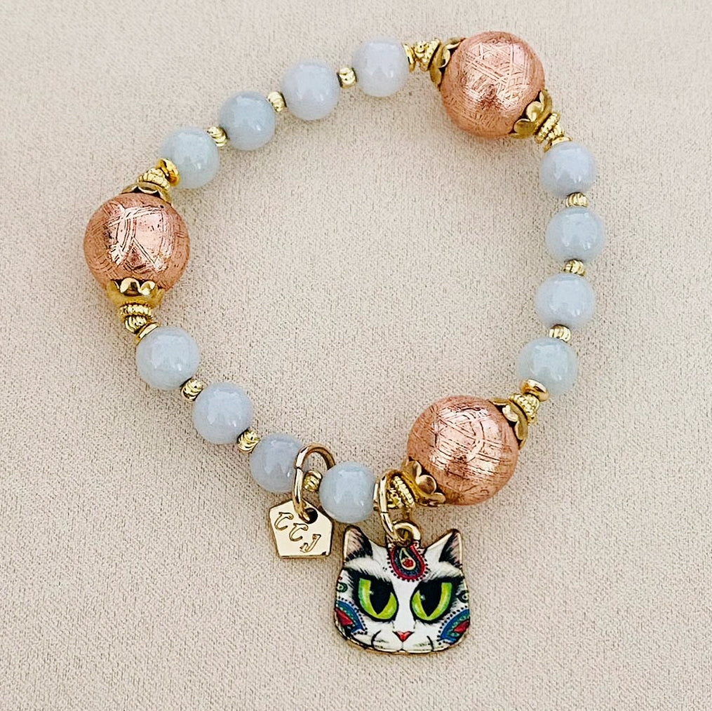 Tribal Kitty Charm