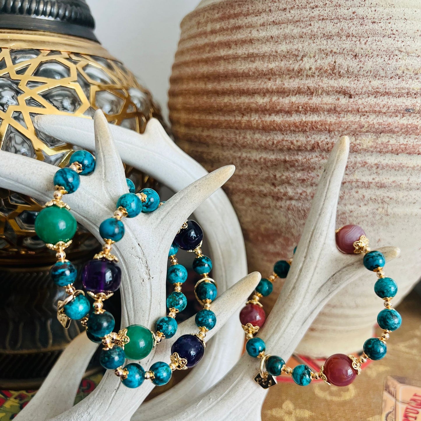 Baby Turquoise & Agate Bracelet