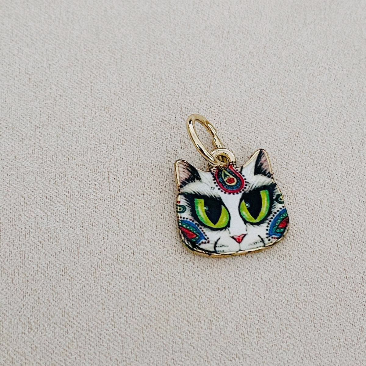 Tribal Kitty Charm
