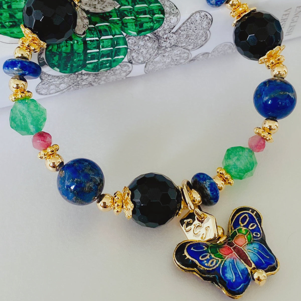 Onyx Butterfly Bracelet