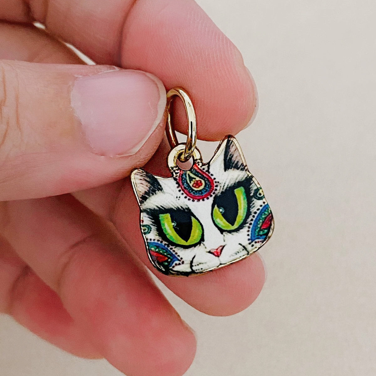 Tribal Kitty Charm