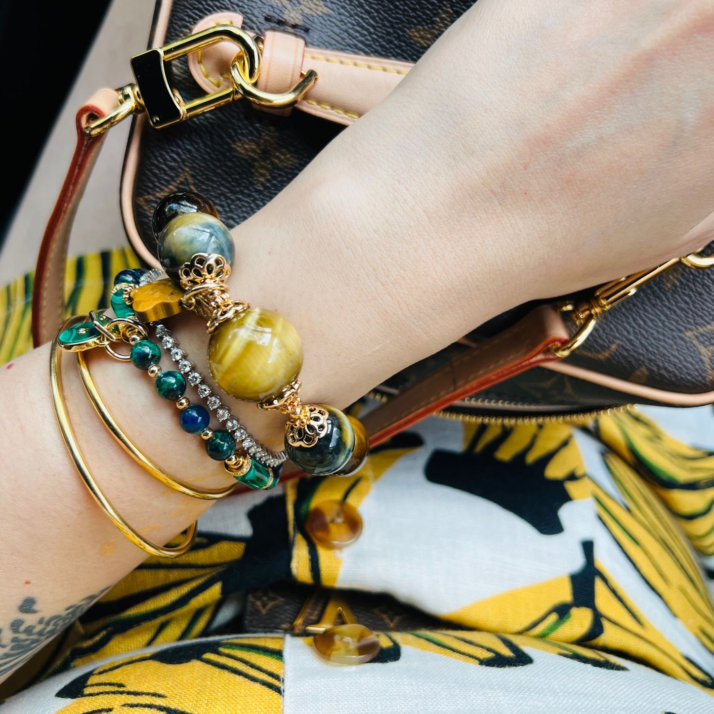 Baby Azurmalachite & Malachite Bracelet