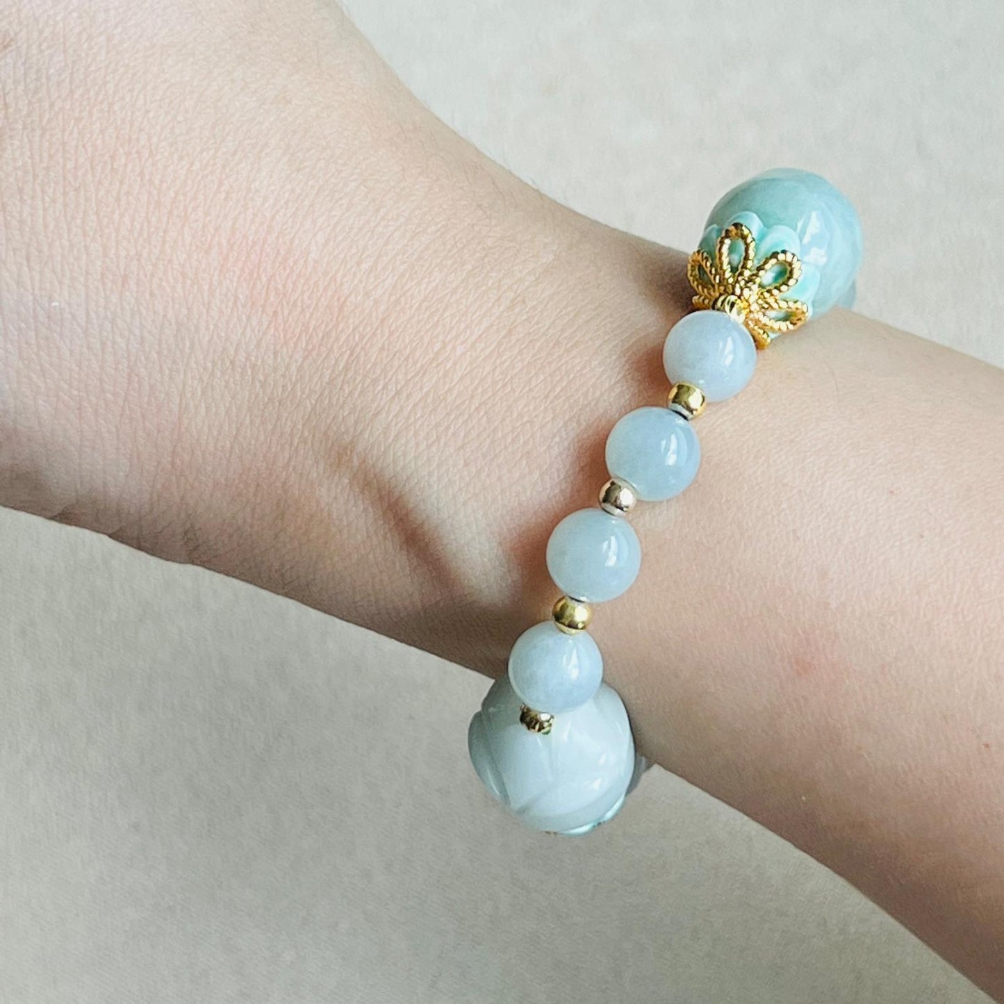 Jade Rose Trinity Bracelet