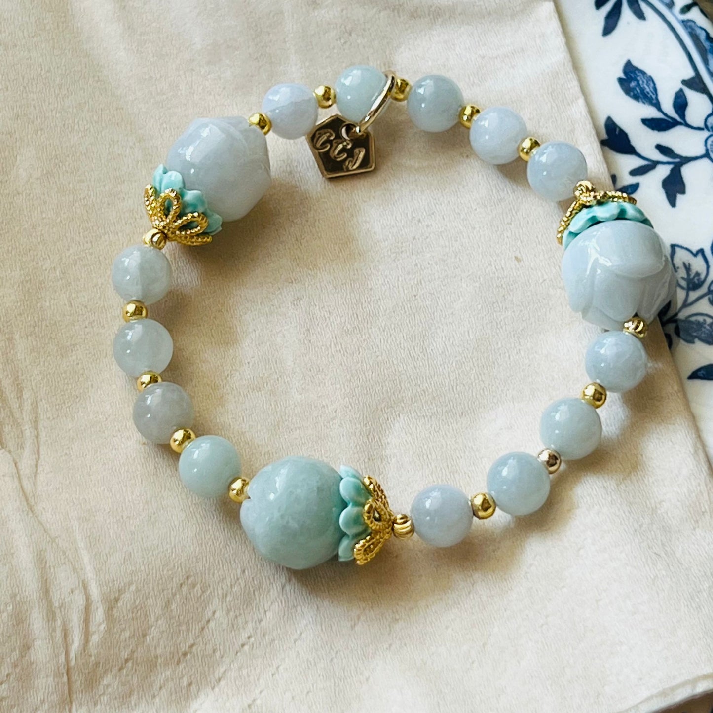 Jade Rose Trinity Bracelet