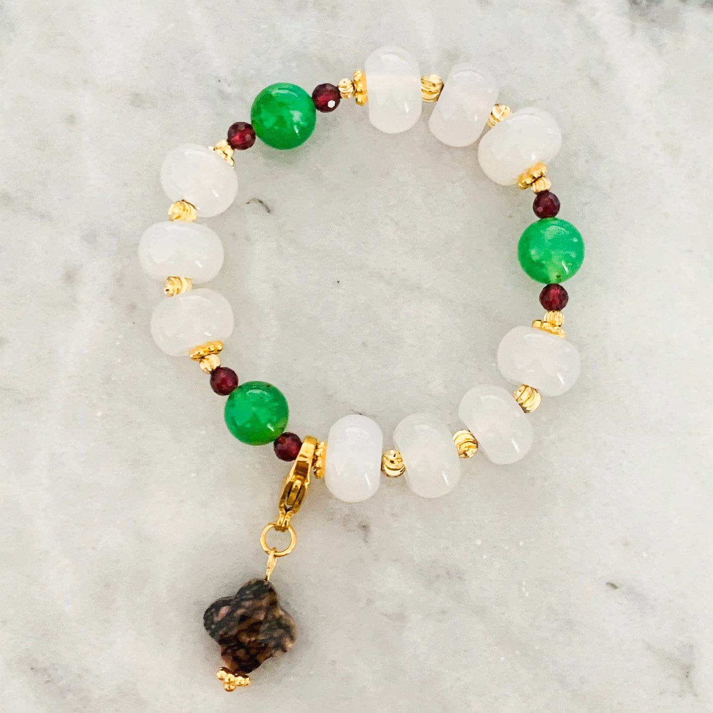Rhodonite Clover Charm