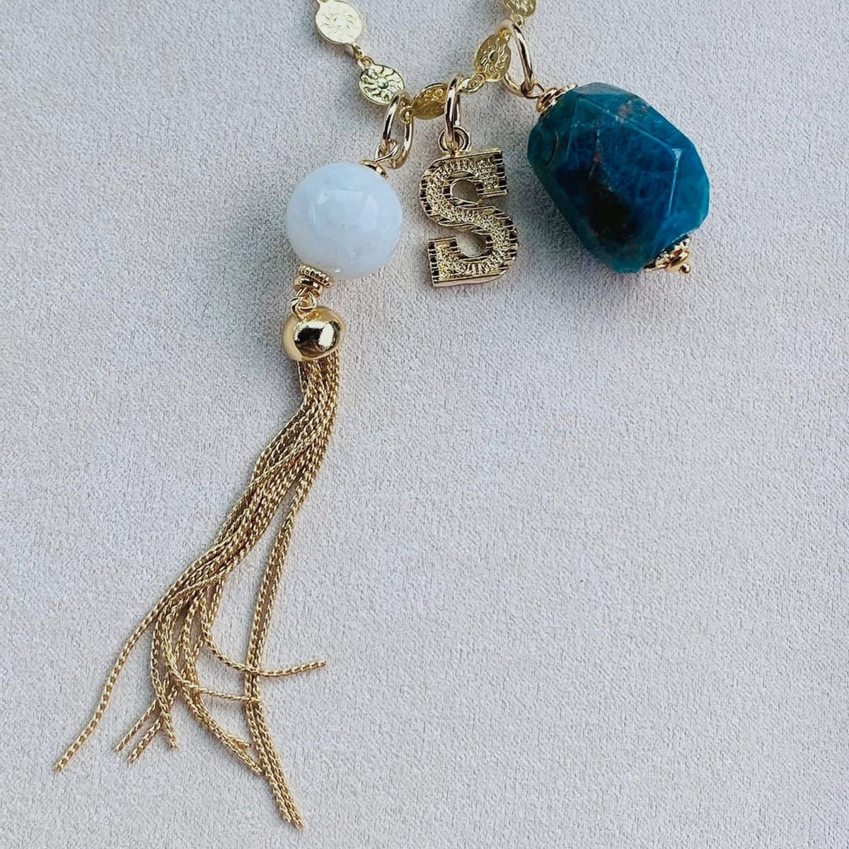 Blue Apatite Pendant