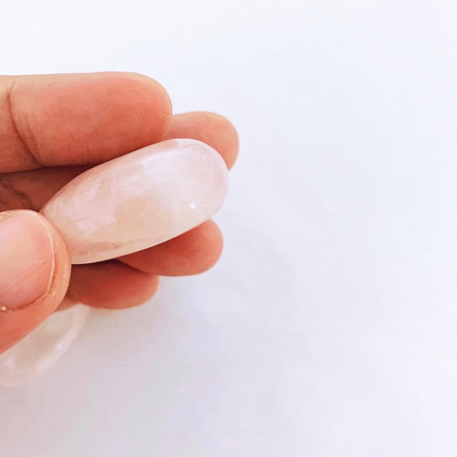 Puffy Rose Quartz Hearts