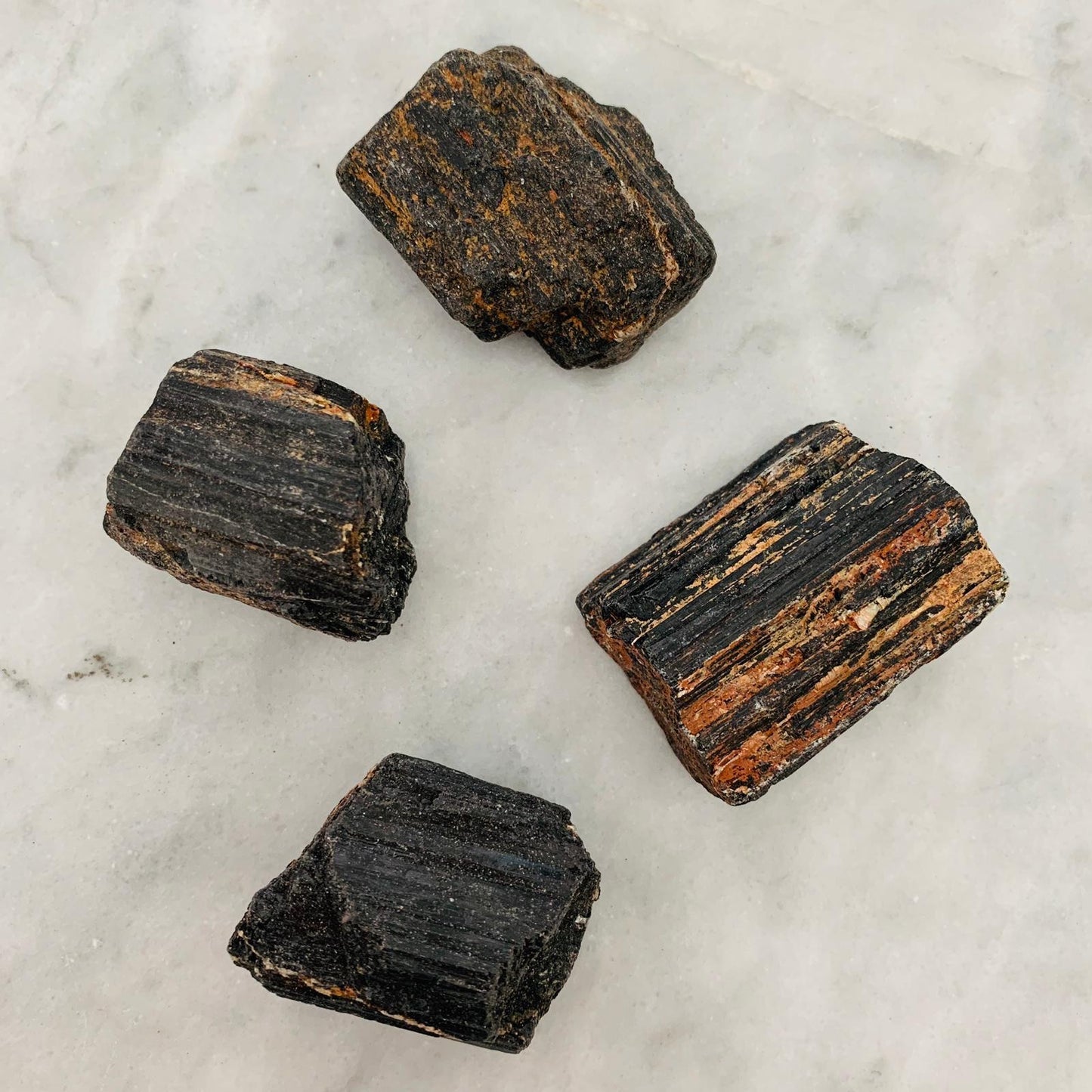 Raw Black Tourmaline Crystals