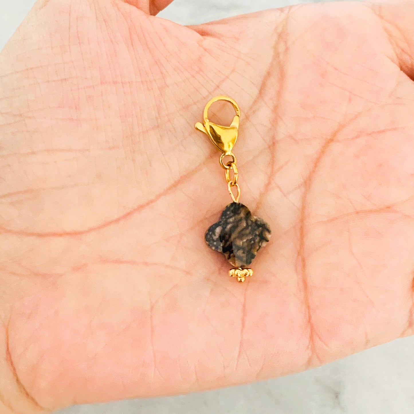 Rhodonite Clover Charm