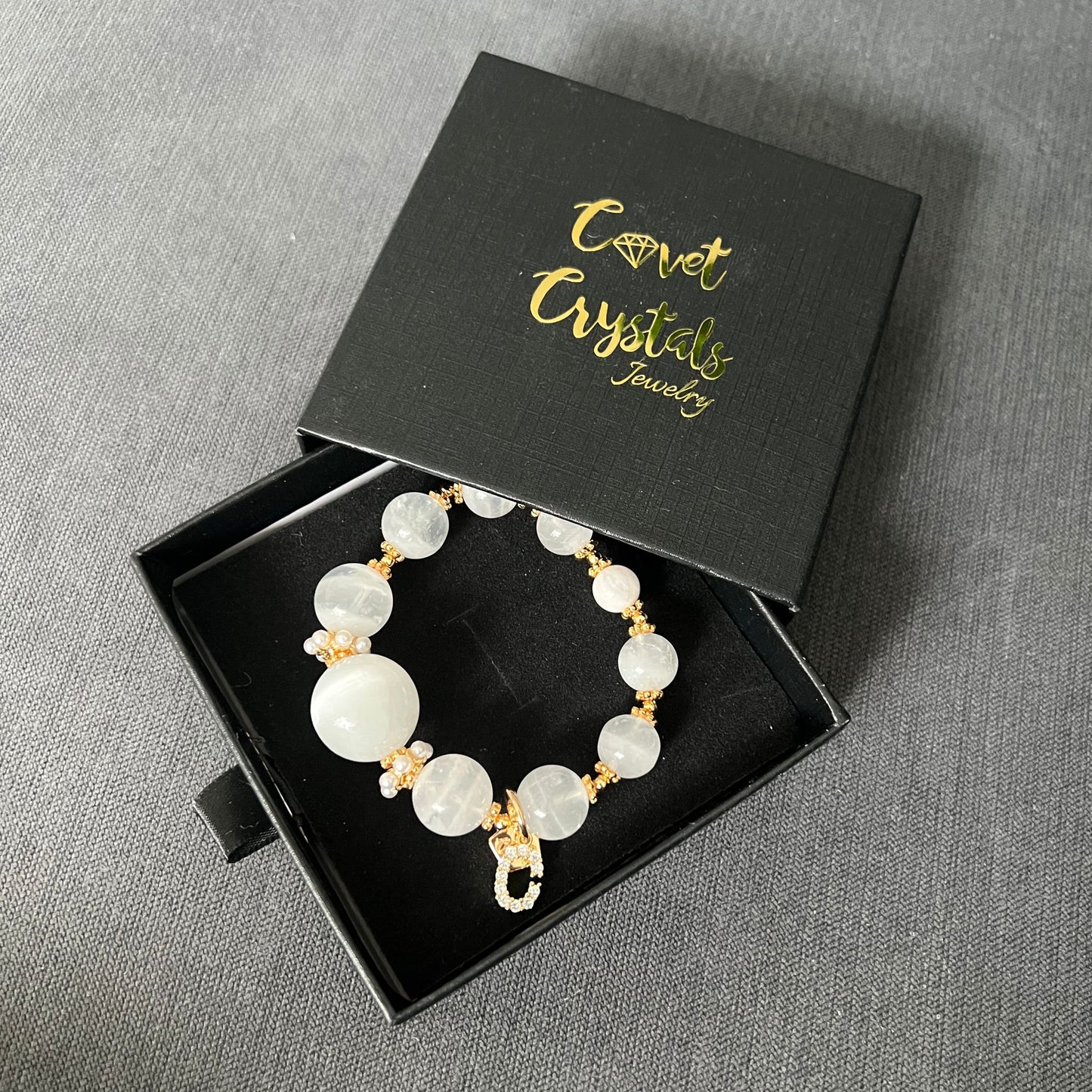 Citrine & Plum Blossom Agate Merry Monkey Bracelet