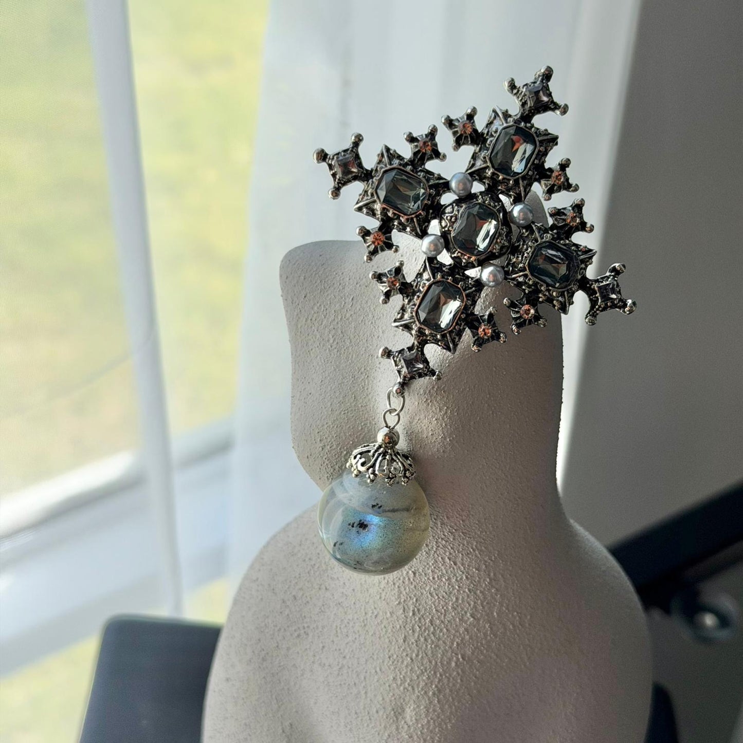 Labradorite Byzantine Brooch