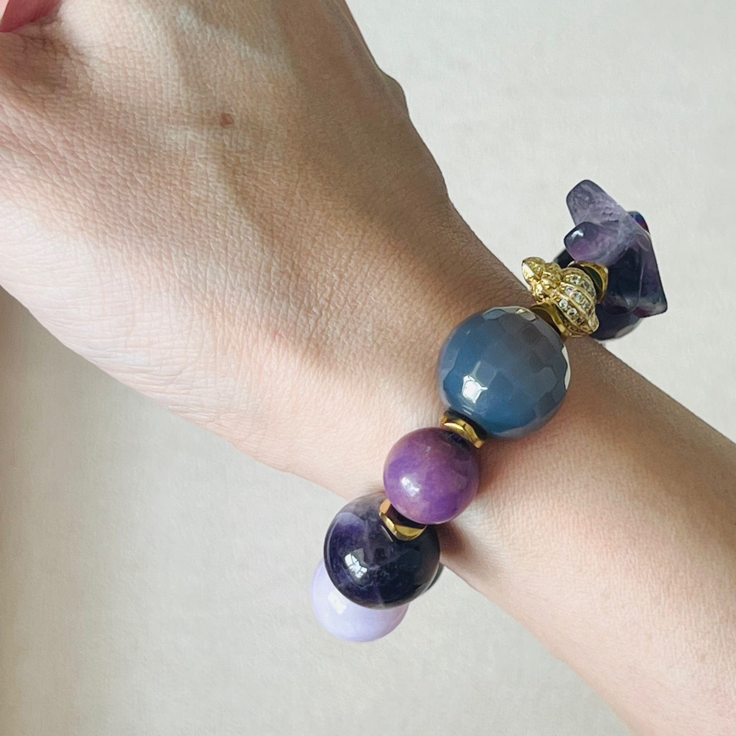 Purple Chalcedony Sea Bracelet