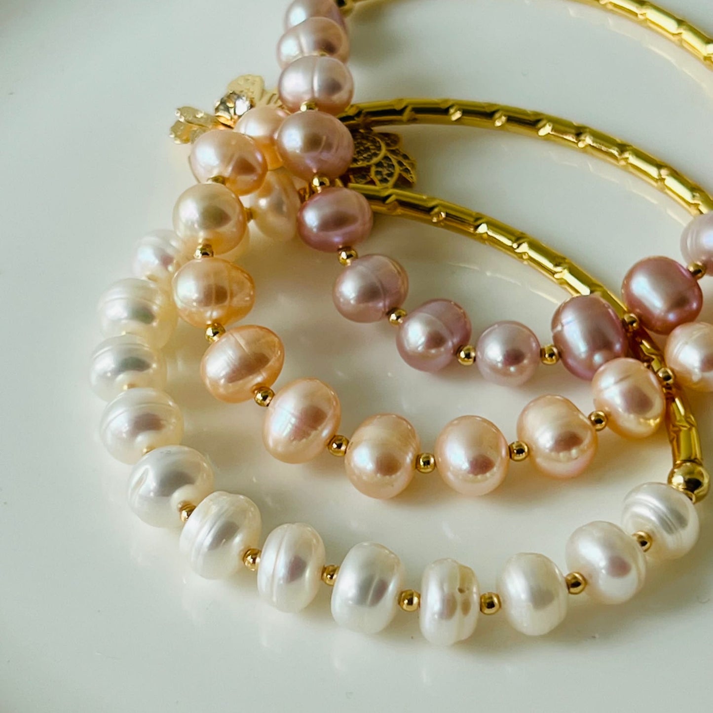 Baby Champagne Pearl Diadem Bracelet